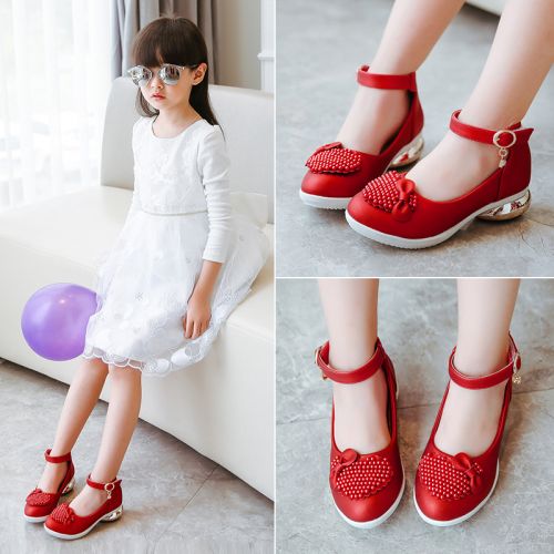 Chaussures enfants en similicuir ronde pour printemps - semelle TPR Ref 984405