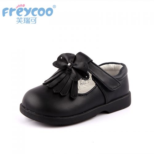 Chaussures enfants en cuir FREYCOO ronde houppe pour printemps - semelle caoutchouc Ref 984419