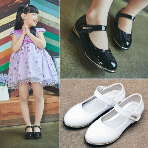 Chaussures enfants en PU ronde pour printemps - semelle caoutchouc Ref 984445