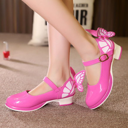 Chaussures enfants en PU DIESNLU ronde houppe pour printemps - semelle caoutchouc Ref 984456