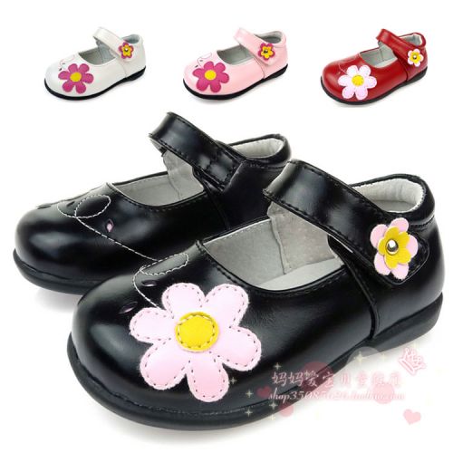 Chaussures enfants en cuir ronde pour printemps - semelle caoutchouc Ref 984482