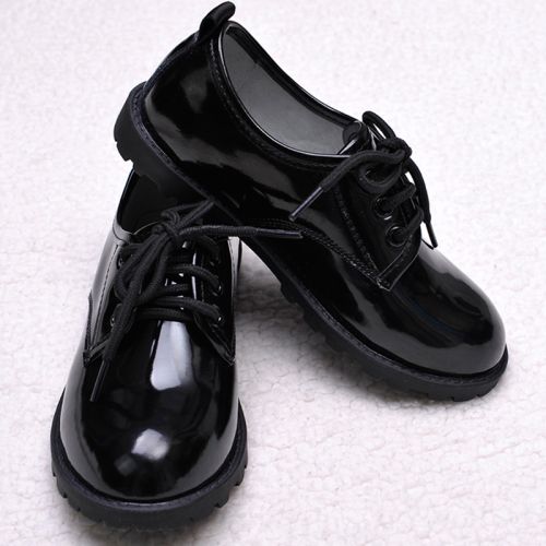 Chaussures enfants en cuir WHITTEPRINCE ronde paillette pour printemps - semelle caoutchouc Ref 984486
