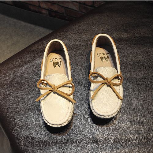 Chaussures enfants en cuir pointu Flanger pour été - semelle TPR Ref 984488