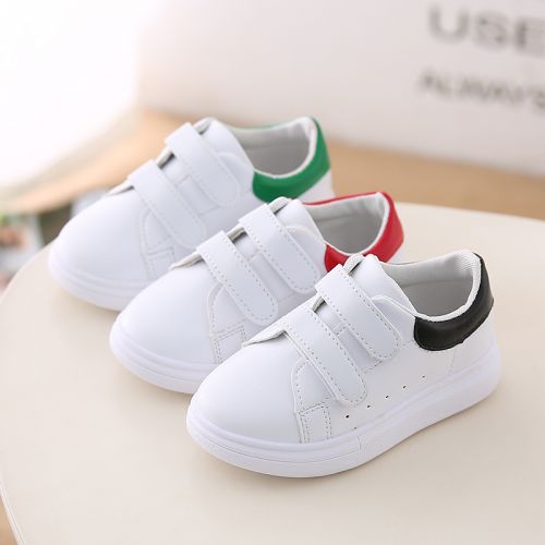 Chaussures enfants en PU QUBYFEIXIANG ronde brodé pour printemps - semelle caoutchouc Ref 984489
