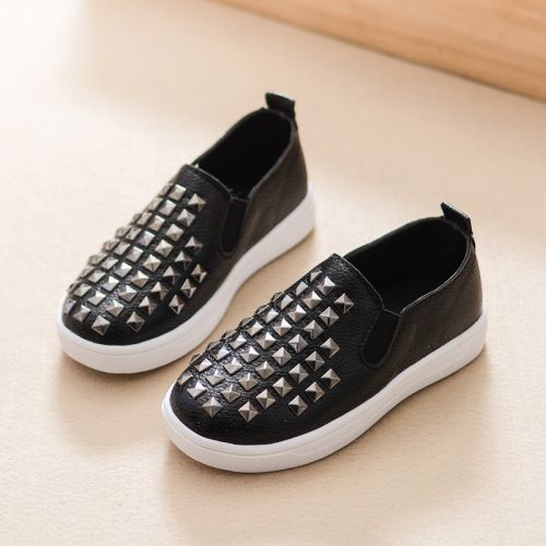 Chaussures enfants en PU PINOCHU ronde rivet pour printemps - semelle caoutchouc Ref 984530