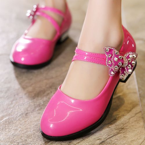 Chaussures enfants en PU pointu rivet pour printemps - semelle Ref 984534