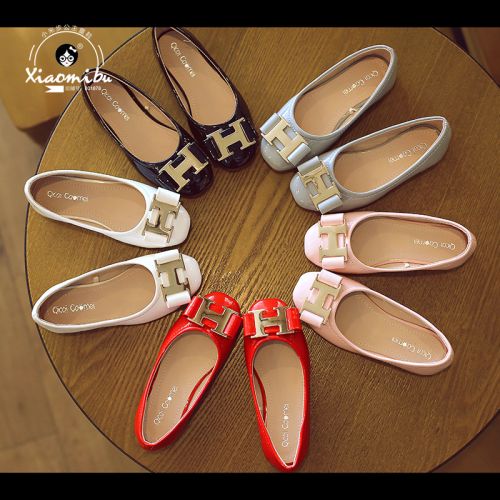 Chaussures enfants en similicuir ronde pour printemps - semelle caoutchouc Ref 984552