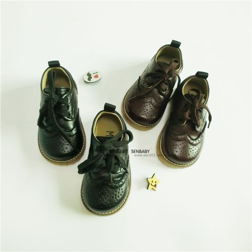 Chaussures enfants en cuir SENBABY ronde pour printemps - Ref 984565