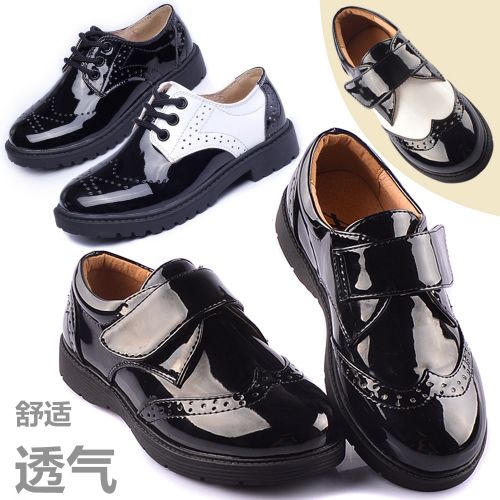 Chaussures enfants en PU ronde coutures cuir pour Toute saison - semelle caoutchouc Ref 984567