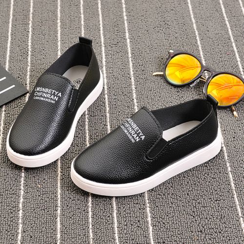 Chaussures enfants en cuir synthétique ronde pour Toute saison - semelle caoutchouc Wear Ref 984579