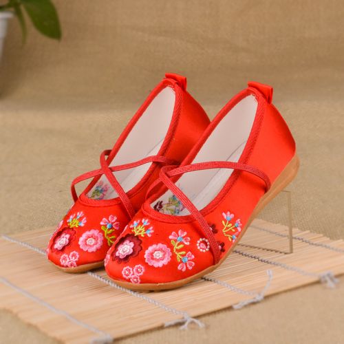 Chaussures enfants en tissu satin pour été - Ref 1046947