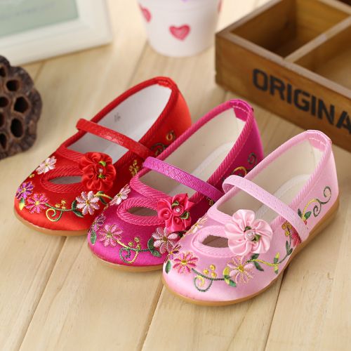 Chaussures enfants en tissu coton pour printemps - Ref 1047039