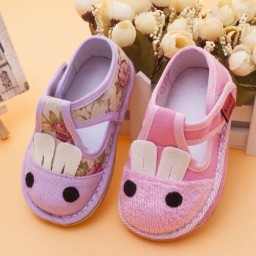 Chaussures enfants en tissu coton pour printemps - Ref 1047456