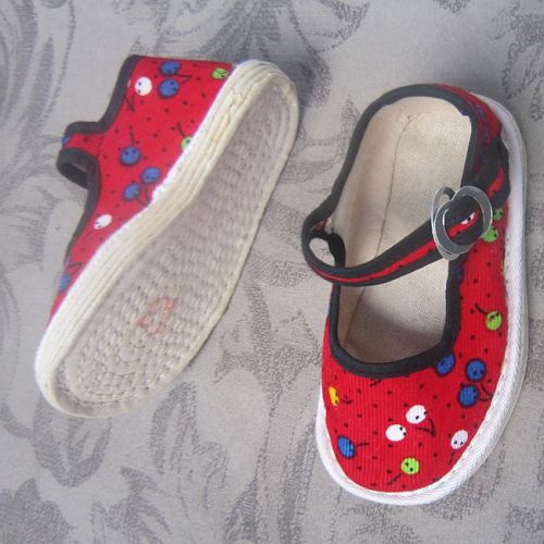Chaussures enfants en tissu coton pour printemps - semelle Melaleuca Ref 1047571