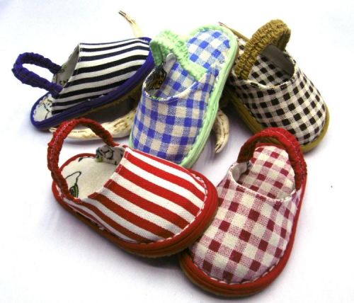 Chaussures enfants en tissu coton HAPPY pour été - semelle Melaleuca Ref 1047691