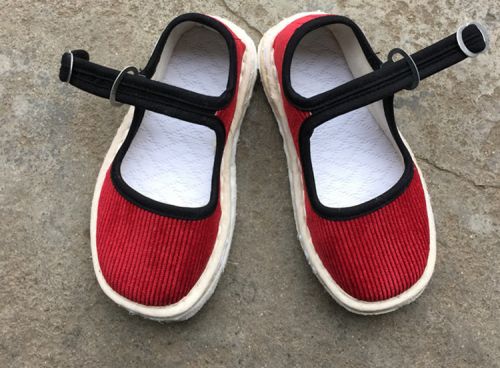 Chaussures enfants en tissu velours côtelé pour printemps - semelle Melaleuca Ref 1047744