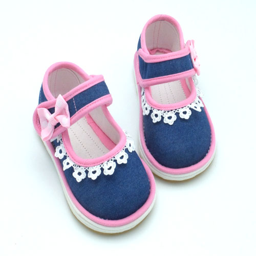 Chaussures enfants en tissu coton - Ref 1048085