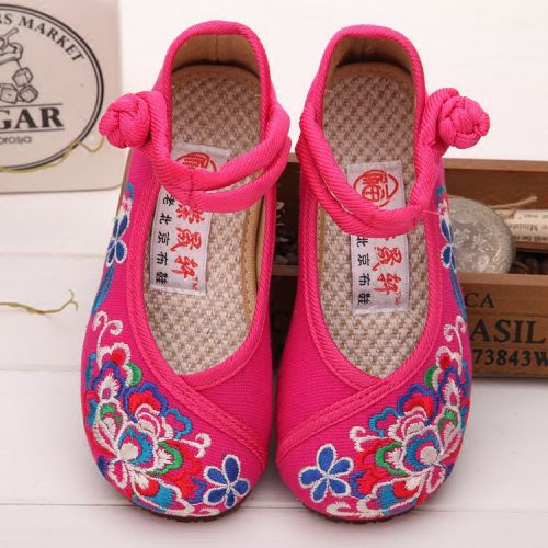 Chaussures enfants en tissu satin pour printemps - semelle Melaleuca Ref 1048283