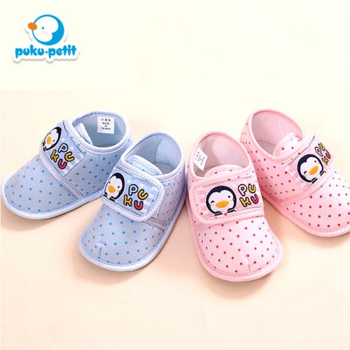 Chaussures enfants en tissu coton PUKUPUKU pour printemps - semelle Ref 1048385