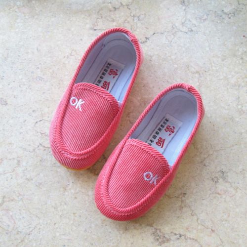 Chaussures enfants en tissu coton pour printemps - semelle caoutchouc antidérapant Ref 1048550