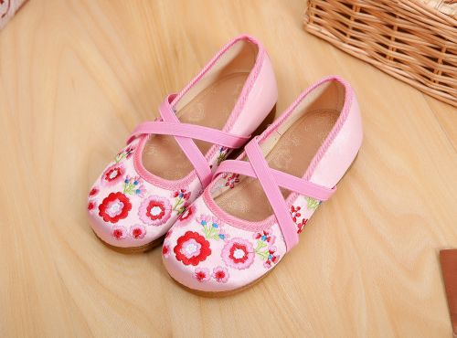 Chaussures enfants en tissu coton pour printemps - Ref 1048594