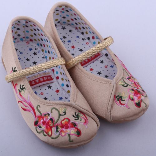 Chaussures enfants en tissu satin pour printemps - Ref 1048664