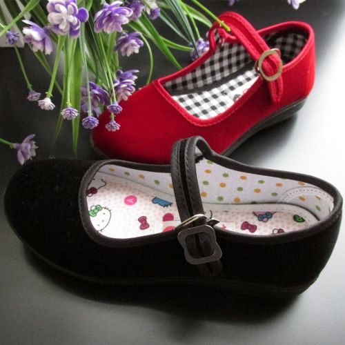 Chaussures enfants en tissu pour printemps - semelle caoutchouc Ref 1048960