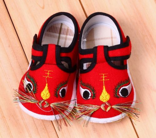 Chaussures enfants en tissu coton pour Toute saison - semelle Ref 1049101