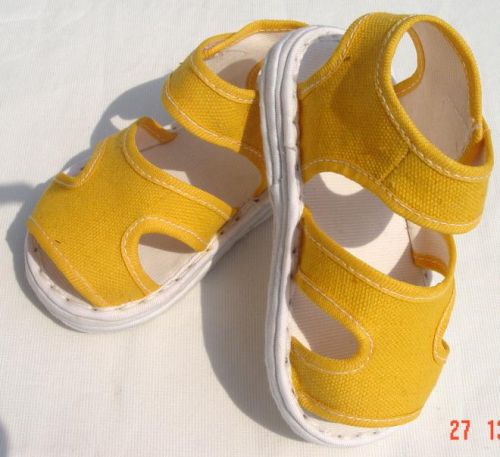 Chaussures enfants en tissu coton HAPPY pour été - semelle Melaleuca Ref 1049351