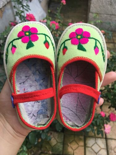 Chaussures enfants en tissu coton - Ref 1049422