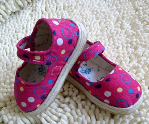 Chaussures enfants en tissu velours côtelé pour printemps - semelle Melaleuca Ref 1049960