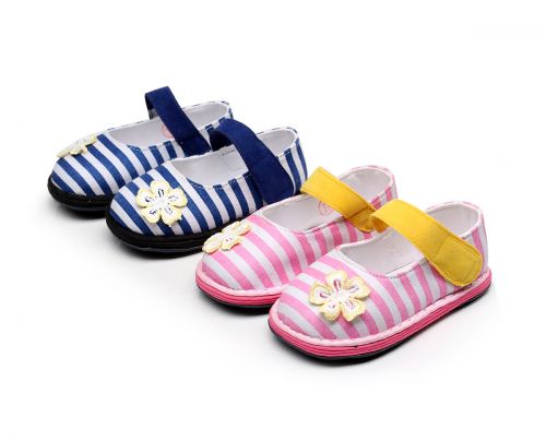 Chaussures enfants en tissu coton pour printemps - semelle Melaleuca Ref 1050095