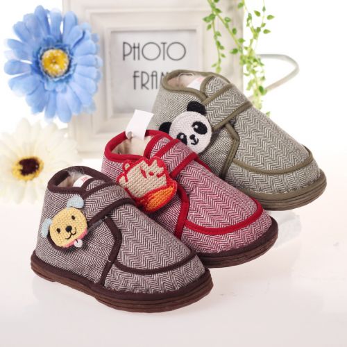 Chaussures enfants en tissu coton pour hiver - semelle Melaleuca Ref 1050154