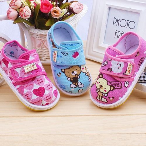 Chaussures enfants tissu en coton pour printemps - semelle Melaleuca Ref 1047057