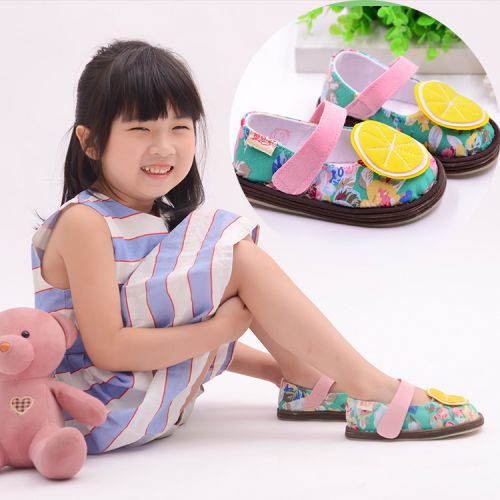 Chaussures enfants tissu en coton pour printemps - semelle Melaleuca Ref 1047413