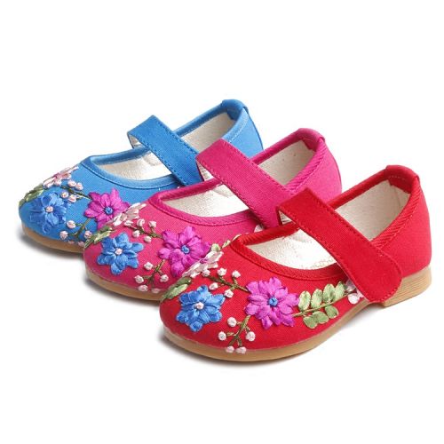Chaussures enfants tissu en coton pour printemps - Ref 1048232