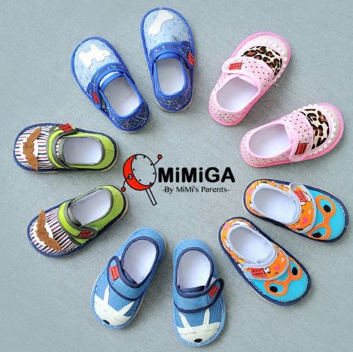 Chaussures enfants tissu en coton GRANDMA CUI pour Toute saison - semelle Melaleuca Ref 1048313