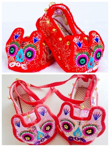 Chaussures enfants tissu en satin - semelle coton Ref 1049569