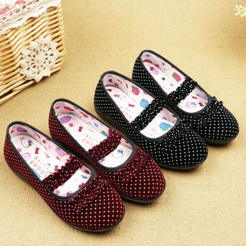 Chaussures enfants tissu en coton pour printemps - Ref 1049726