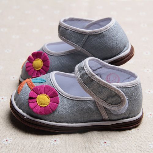 Chaussures enfants tissu en coton pour printemps - semelle Melaleuca Ref 1049905