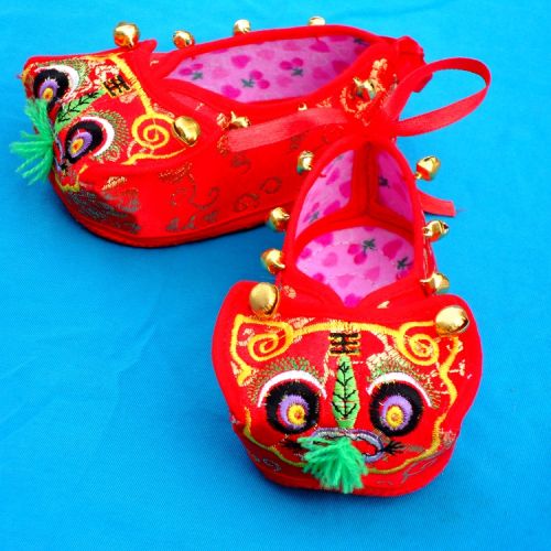 Chaussures enfants tissu en satin pour printemps - semelle coton Ref 1049950