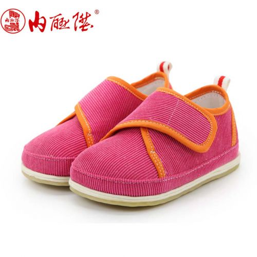 Chaussures enfants tissu en velours côtelé pour printemps - semelle caoutchouc Ref 1050011