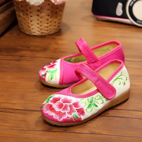 Chaussures enfants tissu en coton pour printemps - Ref 1050128