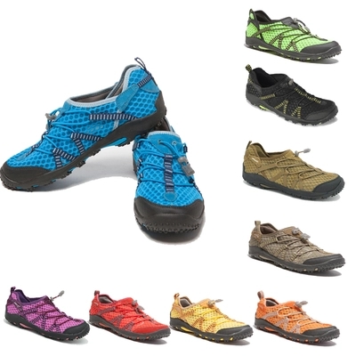 Chaussures étanches en Cuir + mesh JIEWAY - Ref 1061423