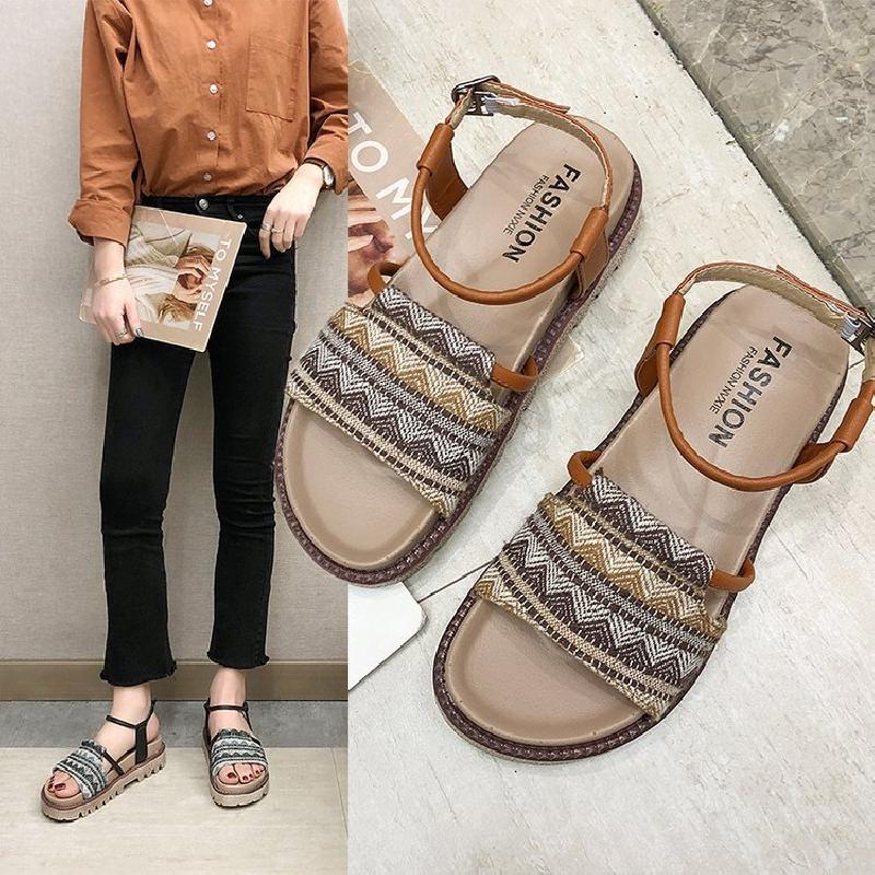 Chaussures été pour femme en Caoutchouc - Ref 3345330