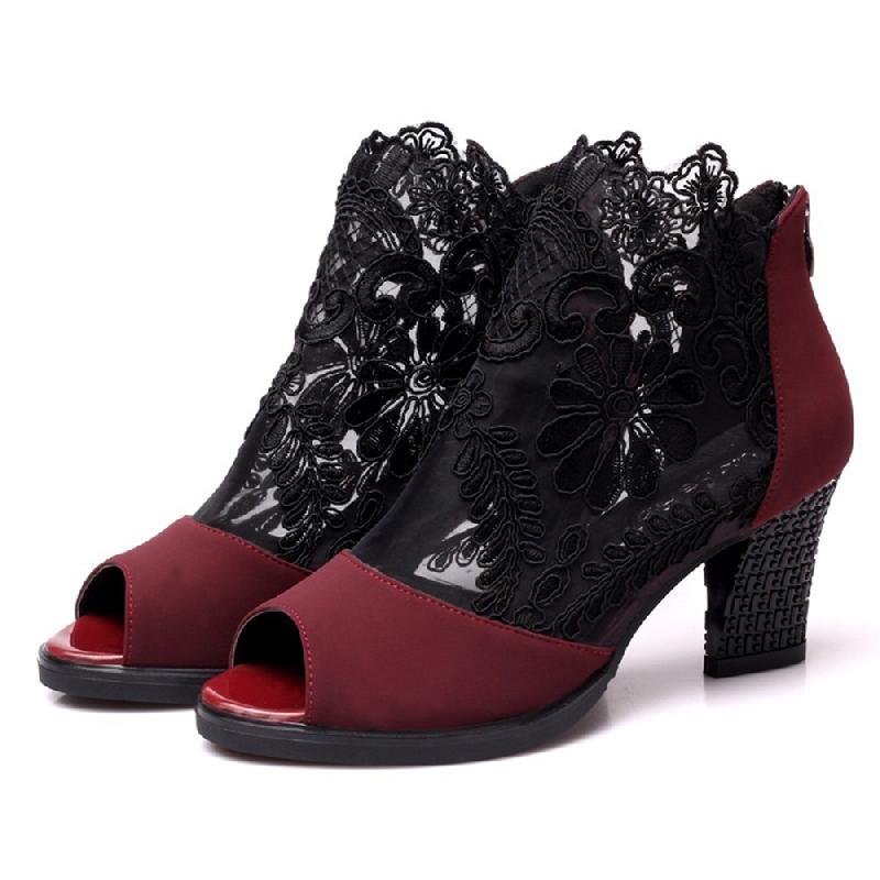 Chaussures été pour femme en Caoutchouc - Ref 3345371