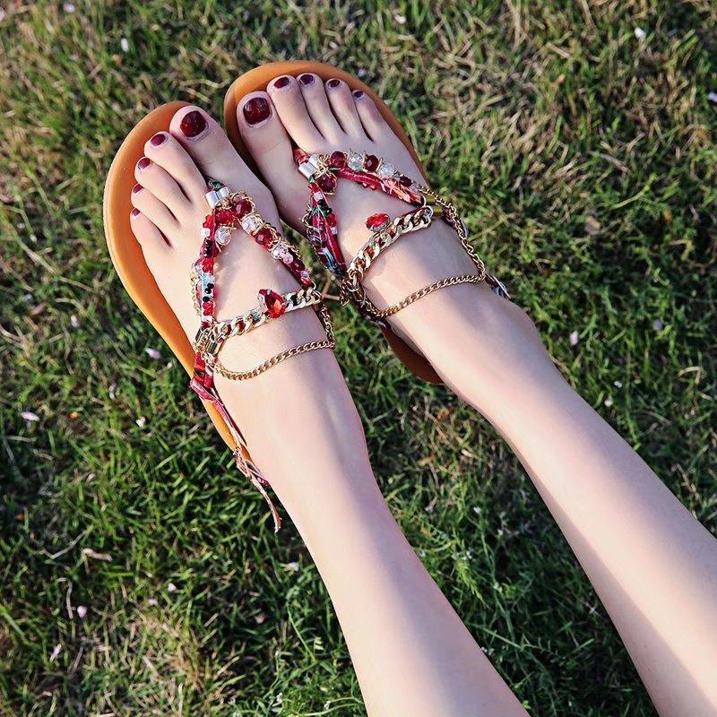 Chaussures été pour femme en Caoutchouc - Ref 3345938