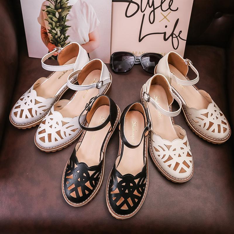 Chaussures été pour femme en Tendon de boeuf - Ref 3346110