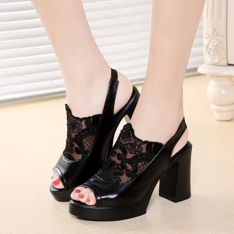 Chaussures été pour femme en Caoutchouc - Ref 3346123