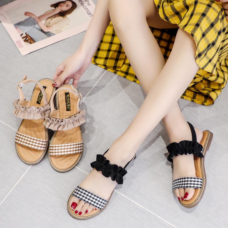 Chaussures été pour femme en Tendon de boeuf - Ref 3346131